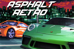 Faites la course à toute vitesse en évitant les autres véhicules dans ce jeu rétro