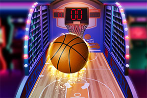 Lance vite, marque des points et bats le temps dans Basketball Arcade
