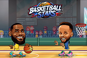Entre sur le terrain dans Basketball Stars, un duel de basket spectaculaire pour 2 joueurs
