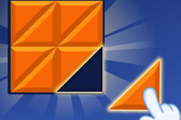Place des triangles et des blocs pour construire de grands blocs 2x2!