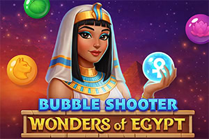 Entre dans une nuit de l'Égypte antique dans Bubble Shooter Pyramid Quest