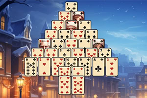 Profite d'un défi de Pyramid Solitaire spécial Noël