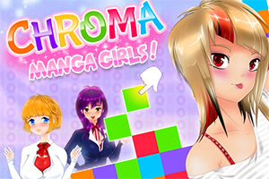 Chroma Manga Girls est un jeu de réflexion coloré
