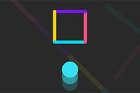 Suis le rythme et appuie en cadence dans Color Jump