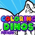 Coloring Dinosaurs For Kids est un jeu de peinture, de dessin et de coloriage pour les enfants!