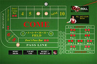 Lance les dés dans le Craps 3D!