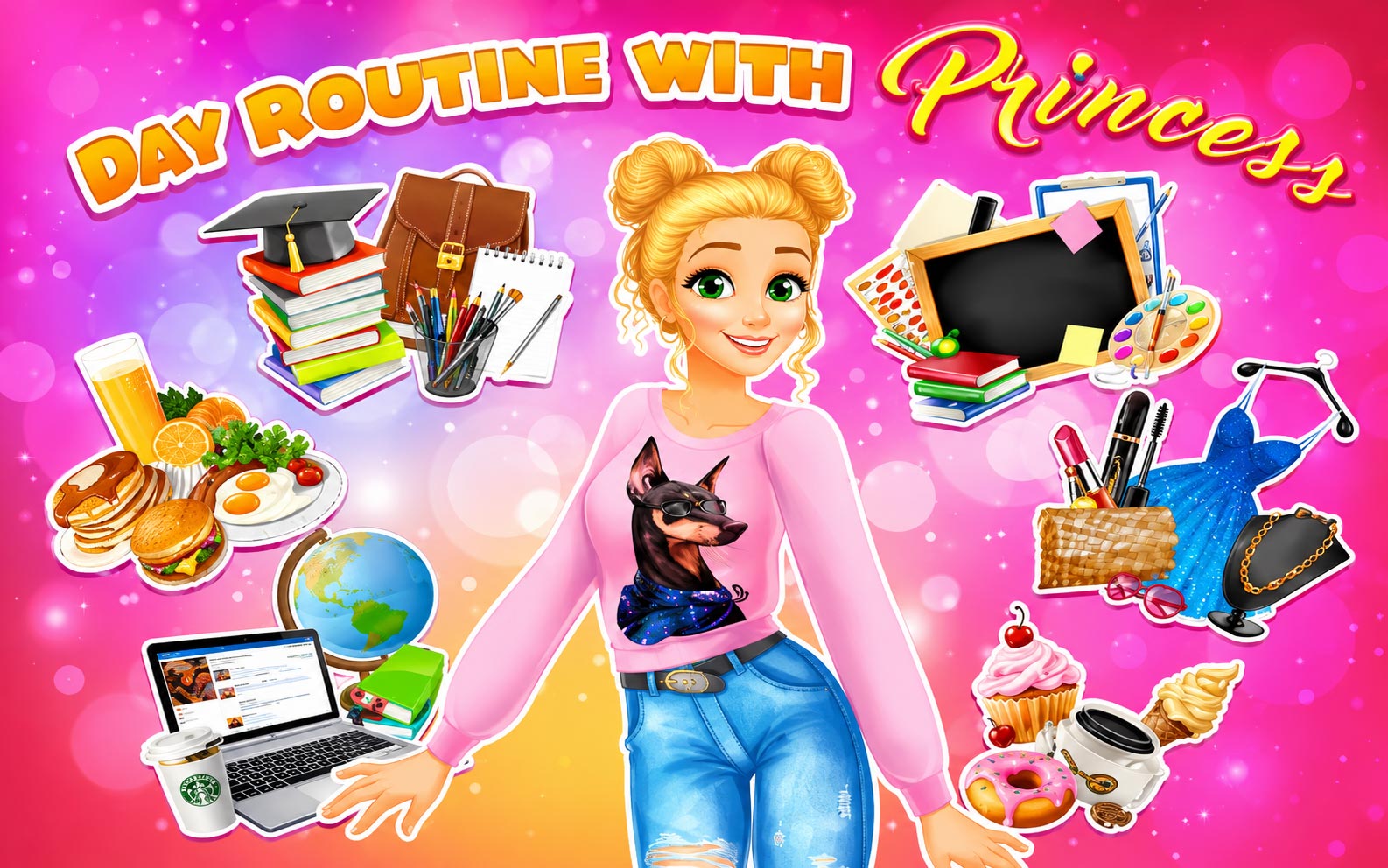Princesse Routine Day Routine with Princess 🕹️ Jeux Gratuits sur Play123