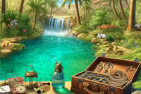 Explore l'oasis du désert