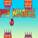 Contrôlez les mouvements de la balle dans le jeu Flappy Bounce