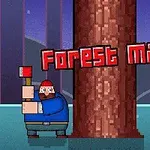 Dans Forest Man, vous devez couper du bois et éviter les branches