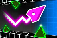 Geometry Vibes 3D est un jeu 3D rapide de réflexes