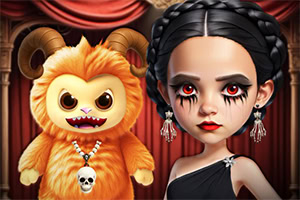 Entre dans l'univers de la mode gothique avec Gloomy Princess et son adorable ours en peluche