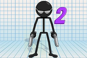 Dans Gun Fu, tu es un Stickman assailli d’ennemis de tous côtés