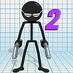 Dans Gun Fu, tu es un Stickman assailli d’ennemis de tous côtés