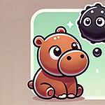 Aide le mignon hippopotame nain!