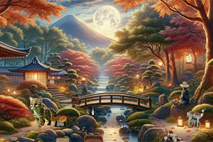 Explore un jardin japonais paisible et trouve chaque secret caché