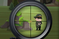 Tirez sur les soldats dans la jungle