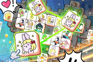 Associez et effacez les tuiles pour collecter les originaux de la bande dessinée Kawaii Friends Yonk