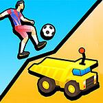 Kick and Ride est un jeu de réflexion basé sur la physique, avec deux modes de jeu