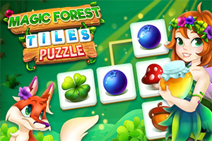 Une forêt magique pleine de secrets t'attend dans Magic Forest Tiles Puzzle