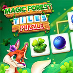Une forêt magique pleine de secrets t'attend dans Magic Forest Tiles Puzzle