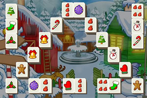 Mahjong pour Noël: Jouez sur 20 niveaux de Christmas Mahjong Solitaire