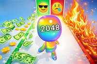 Cours, fusionne et deviens un héros géant des nombres dans Man Runner 2048
