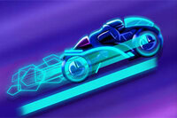 Roulez, tournez et dominez le monde néon dans Neon Rider - le jeu de moto 2D