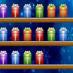 Dans le jeu d'effacement de blocs Pick and Drop Match, vous devez trier les cadeaux par couleur