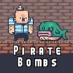 Devenez un pirate fou, collectez des bombes pour les canons et évitez les poissons!