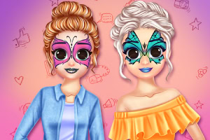 Aidez Anna et Elsa avec le maquillage, les coiffures et les tenues pour leur blog de mode.