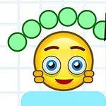 Regardez ces emojis souriants ils sont en danger de boules maléfiques prêtes à les attaquer