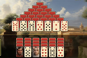 Joue à Pyramid Solitaire dans la Rome antique