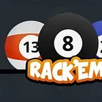 Rack'Em est un jeu de billard à 8 boules en ligne amusant pour 2 joueurs