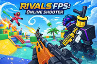 Rivals FPS: Online Shooter est un jeu de tir rapide en blocs avec des combats