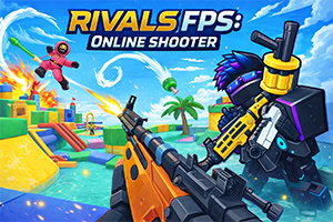 Rivals FPS: Online Shooter est un jeu de tir rapide en blocs avec des combats en ligne