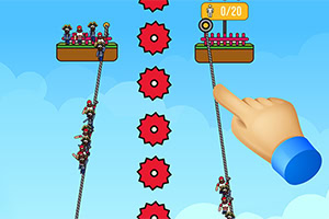 Rope Rescue est un jeu de réflexion aux commandes simples, mais au défi surprenant