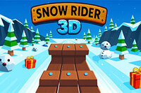 Vois jusqu'où tu peux aller dans Snow Rider 3D sur des pentes glacées