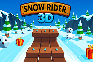 Vois jusqu'où tu peux aller dans Snow Rider 3D sur des pentes glacées rapides, amusantes et pleines de danger