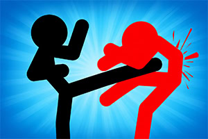 Combats des vagues de stickmen ennemis