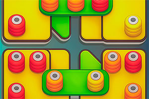 Thread Match est un jeu de puzzle amusant avec 100 niveaux difficiles à résoudre