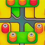 Thread Match est un jeu de puzzle amusant avec 100 niveaux difficiles à résoudre