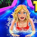 Uphill Rush 13 est là – direction le parc aquatique!