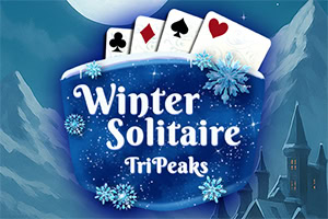 Fais une pause loin du rush des fêtes avec Winter Solitaire TriPeaks
