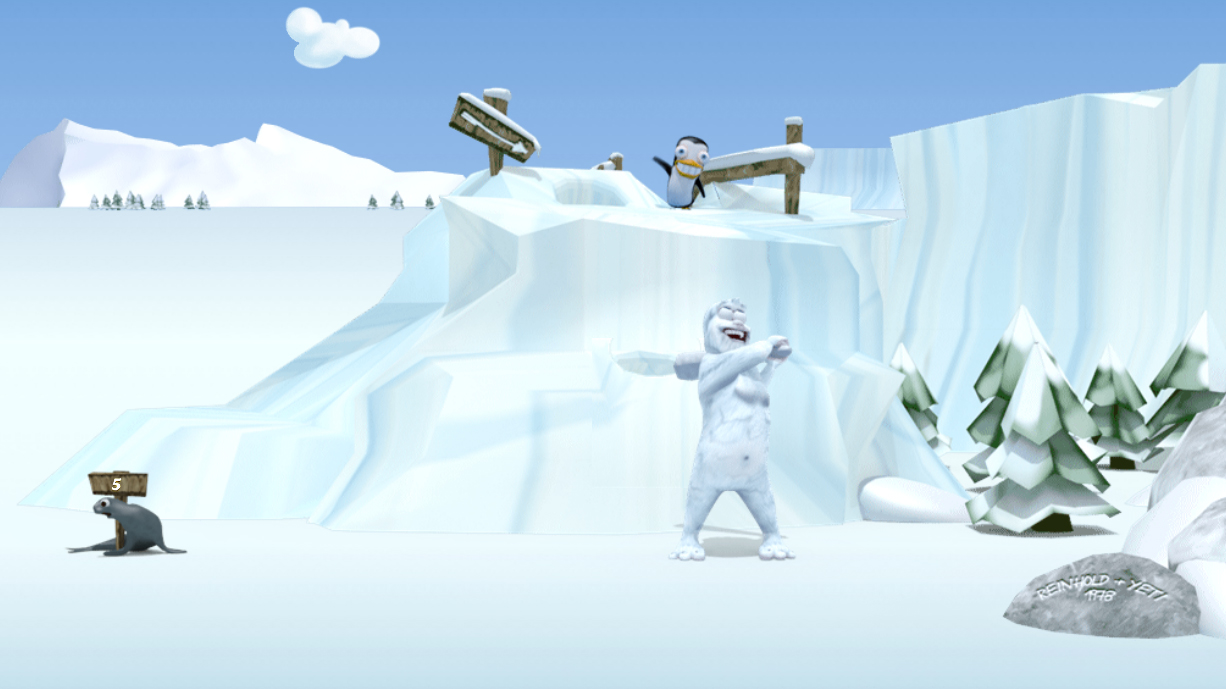 Yeti Sports: Pingu Throw 🕹️ Jeux Gratuits sur Play123